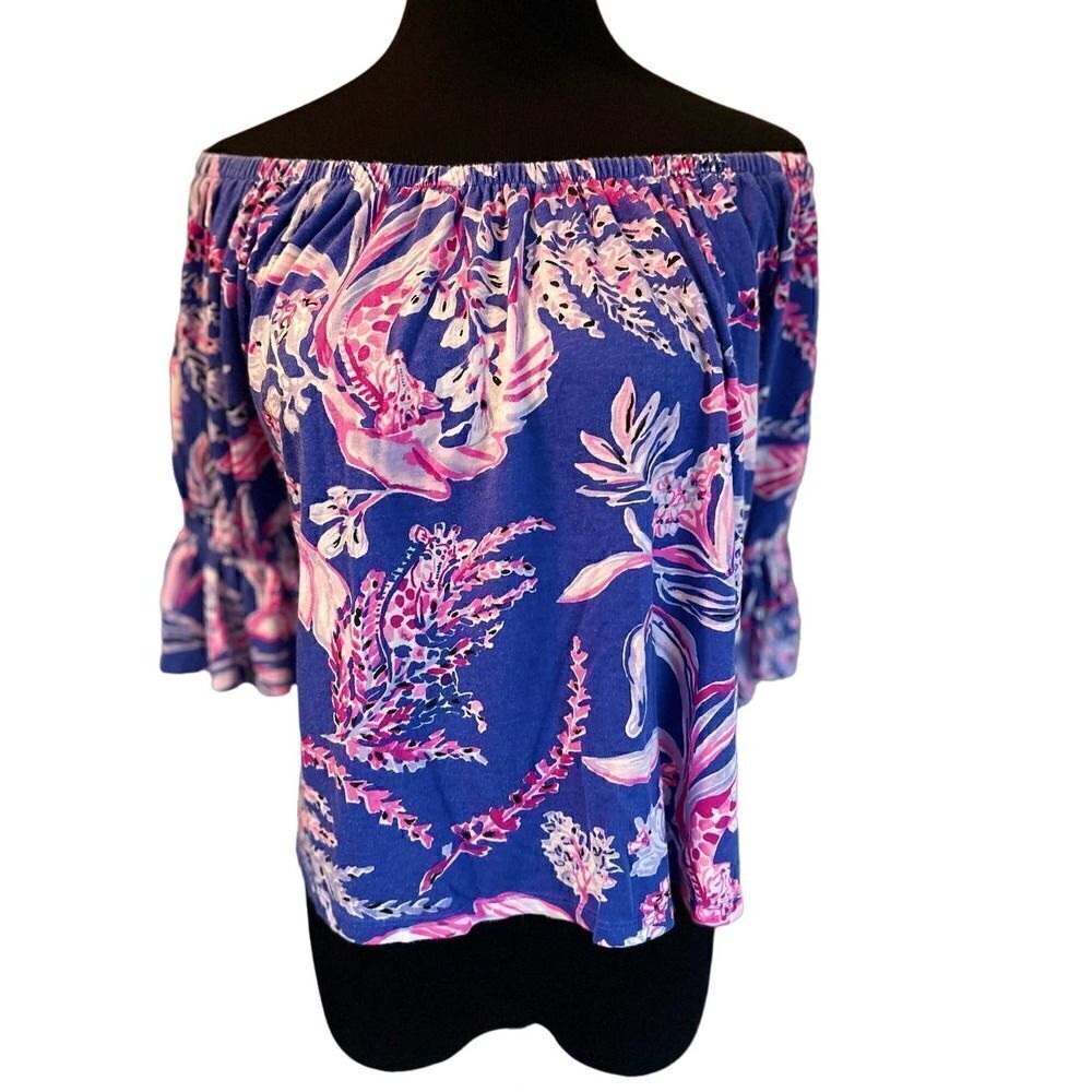 Lilly Pulitzer Channing Top in Wild Within XS - Picture 7 of 11